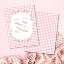 Rosa Gingham-band Florala Böcker För Bebisar