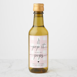 Rosa Gingham Bunny Rabbit poppade det när hon knul Vinetikett