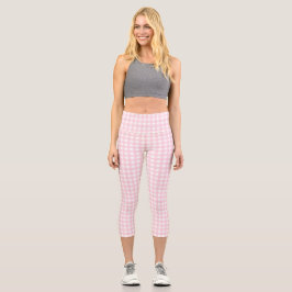 Rosa Gingham Capri Leggings