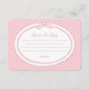 Rosa Gingham Coquette-böcker för bebisar Tilläggskort