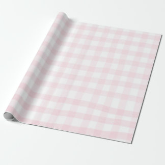 Rosa gingham enfaldiga små rutor rutmönster presen presentpapper