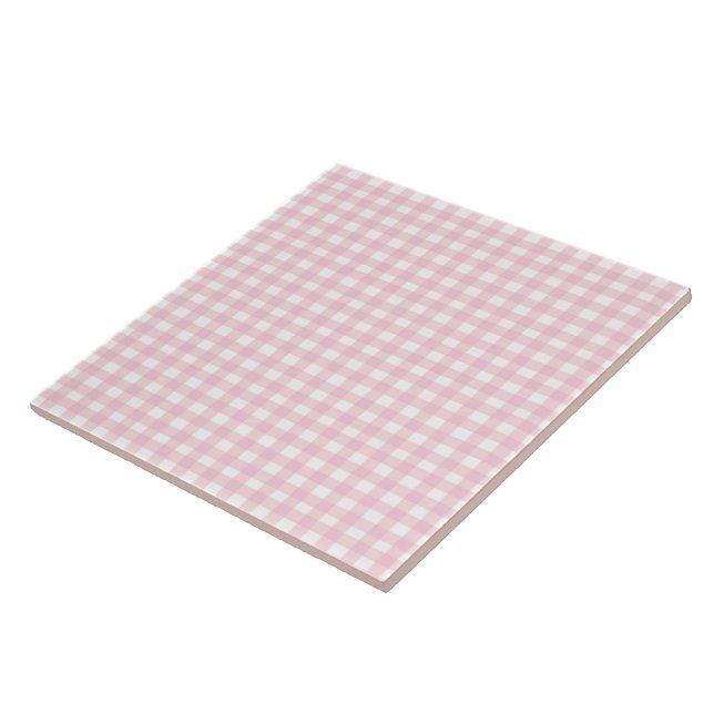 Rosa Gingham Kakelplatta (Sidan)
