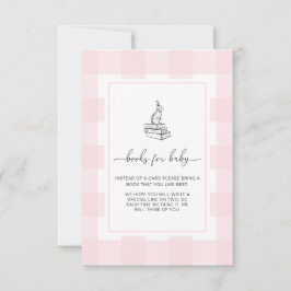 Rosa Gingham Kanin Böcker Begär inlagd kort