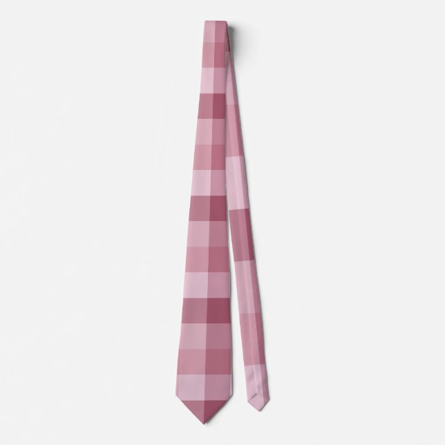 Rosa Gingham-Karotröja Design Slips (Framsida)