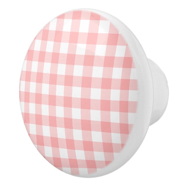 Rosa Gingham Knopp (Höger)
