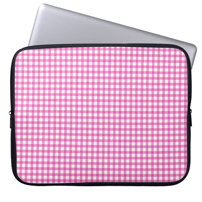 Rosa Gingham Laptop sleeve (Framsidan)