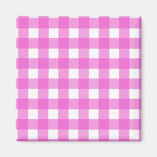 Rosa gingham magnet