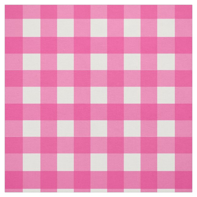 Rosa Gingham Mini Check Tyg (Provkarta)