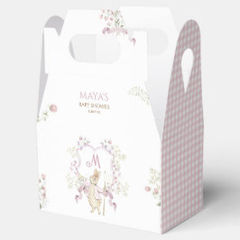 Rosa Gingham Monogram Peter the Rabbit Baby Shower Presentaskar