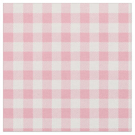 Rosa Gingham Mönster Flickaktig Plaid Rutig Mönste Tyg