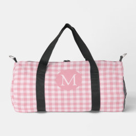 Rosa Gingham Mönster Flickaktig Rutig Mönster Mono