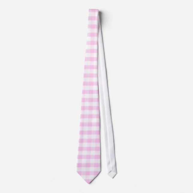 Rosa Gingham Mönster Slips (Framsida)