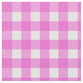 Rosa gingham mönster tyg