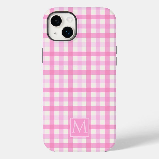 Rosa Gingham Play Checkered Mönster (Baksida)