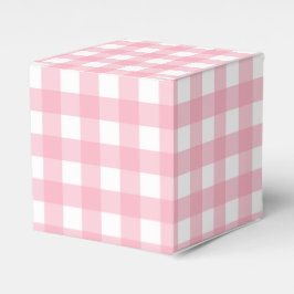 Rosa Gingham Rutig Fördelningslåda för Party Presentaskar