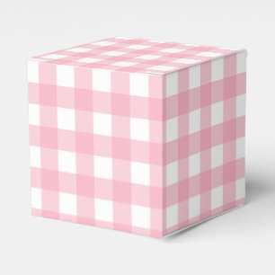 Rosa Gingham Rutig Fördelningslåda för Party Presentaskar