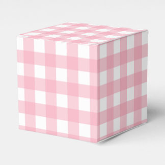 Rosa Gingham Rutig Fördelningslåda för Party Presentaskar