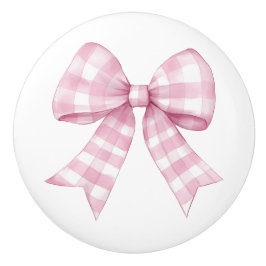 Rosa Gingham Rutig Slinga Knopp