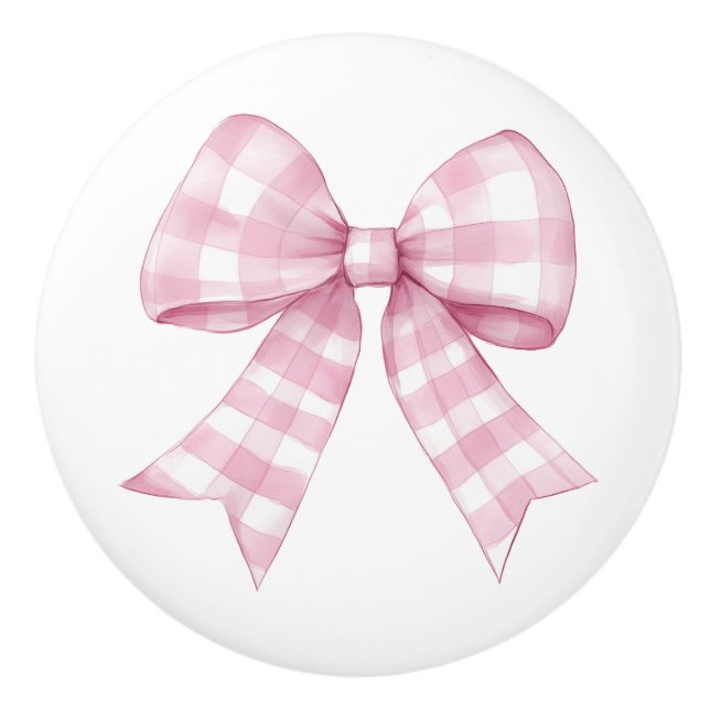 Rosa Gingham Rutig Slinga  Knopp (Framsidan)