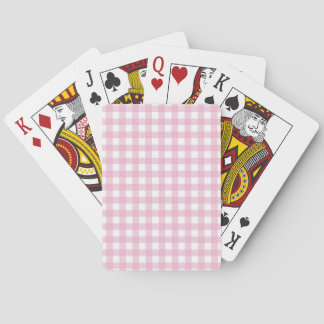 Rosa Gingham spelkortlek Casinokort