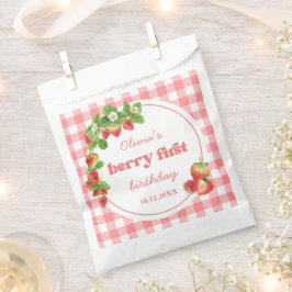 Rosa Gingham Strawberry Birthday