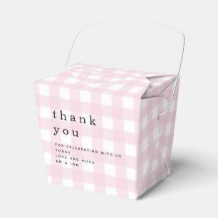 Rosa Gingham Tack Picnic Baby Shower Presentaskar