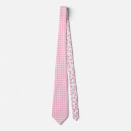 Rosa Gingham Teddy Neck Tie Slips