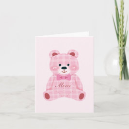 Rosa Gingham Teddy Tack Kort