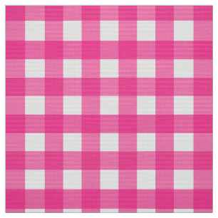 Rosa Gingham Tyg