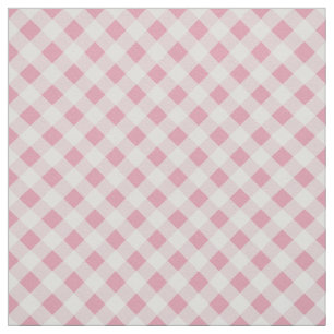 Rosa gingham tyg
