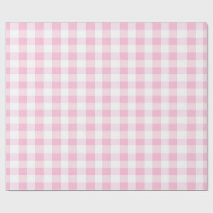 Rosa ginghampresentpapper presentpapper