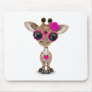 Rosa giraff för baby för day of the musmatta