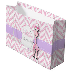 Rosa giraffbaby shower