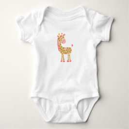 Rosa Giraffe Baby Bodykostym Tee