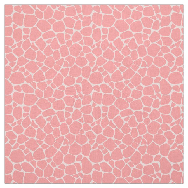 Rosa Giraffe Fabric Tyg (Provkarta)