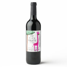 Rosa Giraffe Funny Homemade