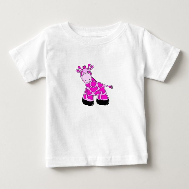 Rosa Giraffe T-Shirt (Framsida)