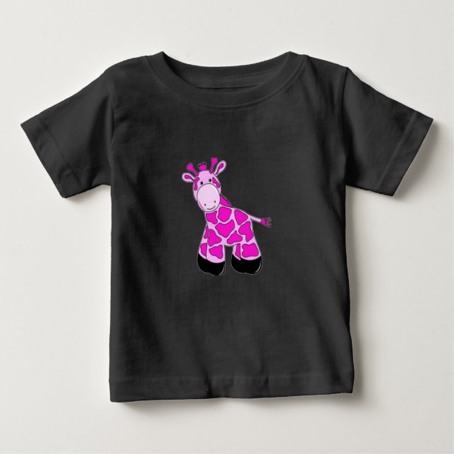 Rosa Giraffe T-Shirt (Framsida)