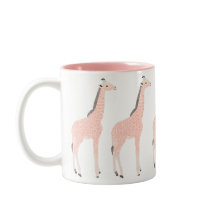 Rosa Giraffes Mugg