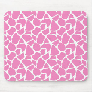 Rosa girafftryck Mousepad Musmatta