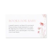 Rosa Girl Baby i Bloom Bokar för Baby Card