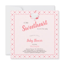 Rosa Girl Baby Shower, älskling är på väg