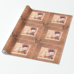 ROSA GIRL BABY SHOWER,BUTTERFLIES, BLOMMIGT SWIRLS PRESENTPAPPER