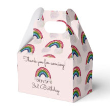 Rosa Girl Birthday Rainbow