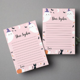 Rosa Girl Ghost Time Capsule Note Message Card Tack Kort