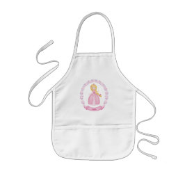 Rosa Girl Girl Apron Barnförkläde
