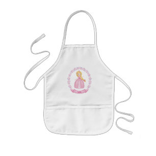 Rosa Girl Girl Apron Barnförkläde