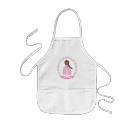 Rosa Girl Girl Apron Barnförkläde