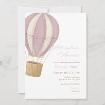 Rosa Girl Girl Äventyr väntar på inbjudan till bab