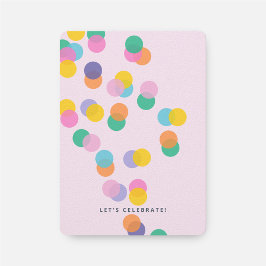 Rosa Girl Girl Födelsedagsfest Confetti Inbjudningar